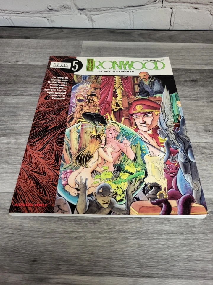 De colección 1992 Eros Novelas Gráficas Ironwood Bill Willingham Vol 1 Serie #5 Adulto Foto 1 de 4