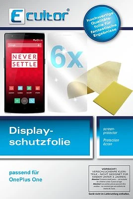 6x Screen Protector for Ecultor Oneplus One protection guard crystal clear - Image 1 of 4