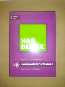 2016 H&R Block Deluxe Homeowners/Investors Federal and State Brand NEW Sealed! - Picture 1 of 3