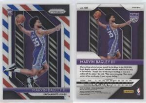 2018-19 Panini Prizm Red White & Blue Prizm Marvin Bagley III #181 Rookie RC