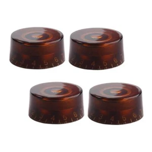 4x Guitar Volume Knob Control Switch Knobs for Electric Guitar Brown - Picture 1 of 7
