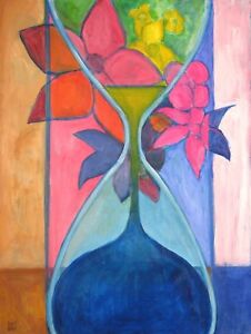 SEAN PATTY Original Fine Art Painting FLOWERS 7 (Series 2) Canvas Contemporary