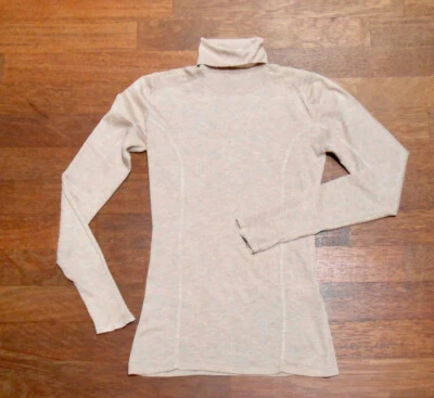 NEU! Superedler Rollkragenpullover, sand/kamel/nude, PASSPORT, Seide, Gr. 34 - Bild 1 von 3