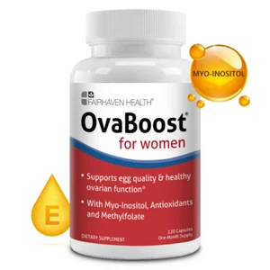 Fairhaven Health OvaBoost TTC Fertility Supplement Improve Ovarian Egg Quality - Picture 1 of 9