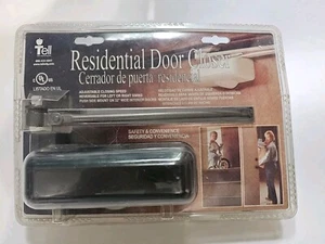 Tell Residential Door Closer Adjustable Left Right Swing DC 100079 Brown - Picture 1 of 3