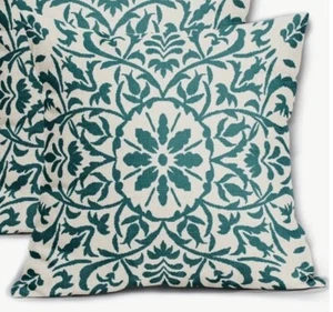 Colorful Geometric Mandala Abstract Boho Vintage Throw Pillow Cover Home Decor - Picture 1 of 5