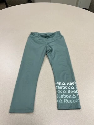 Reebok Athletic Pants Women’s XS Small Green Yoga Work Out High Waist 220 - Image 1 of 4