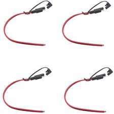 4 Pieces 300mm 14AWG Hot Solar Battery Charger SAE Plug Line Connector Cable