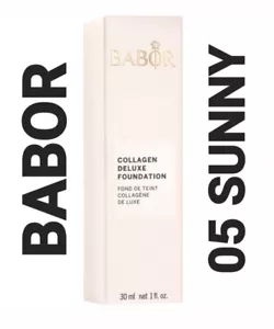 ORIGINAL BABOR Collagen Deluxe Foundation 30ml. 05 SUNNY SHADE FULL COVERAGE - Picture 1 of 8