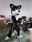 Black Husky Dog Mascot Costume Unisex Cosplay Adult Suit Parade Fancy Dress Xmas