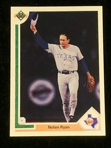 Tarjeta de Nolan Ryan 1991 Upper Deck #345 casi nueva como nueva - Imagen 1 de 2