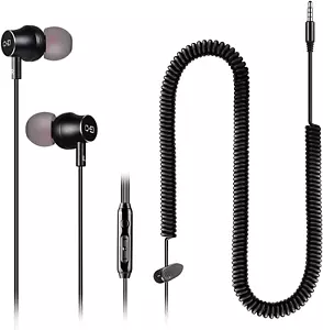 Headphones For Tv With Long Cord Earbuds 12Ft / 3.5M Extension Cable - Picture 1 of 12