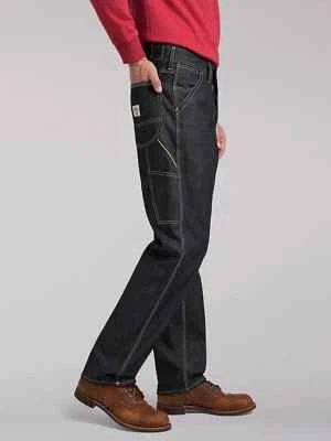 LEE 101 Workwear Raw Selvedge Hemp Men's Relaxed Fit Carpenter Jeans NEW 34x34 - Image 1 of 4