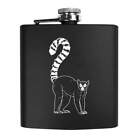 6oz (170ml) 'Ring-Tailed Lemur' Pocket Hip Flask (HP00018095)