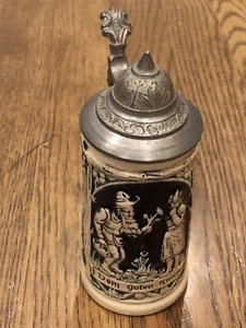 Vintage RARE German Mug Beer Stein with Pewter Lid - 5.25” Made in Germany. - Picture 1 of 20