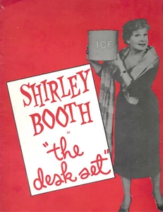 1950s "THE DESK SET" Vintage *THEATER PROGRAM* Ex Cond SHIRLEY BOOTH BIOS & PICS - Picture 1 of 3