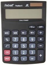 Rebell Panther 8 Desktop Calculator, Black
