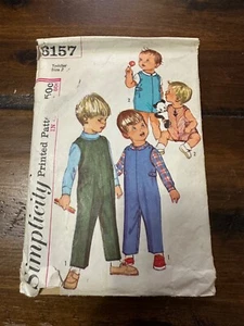 1965 Simplicity Pattern 6157 - 2T niños pequeños en general dos longitudes y camisa - vintage - Imagen 1 de 5