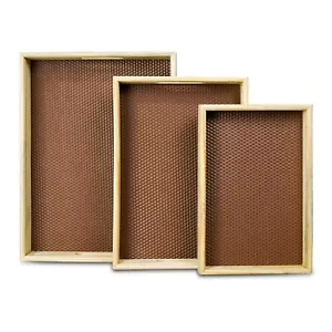 Functional Beauty: 3D Cube Design Serving Tray Set Of 3 for Your Stylish Dining - Picture 1 of 4