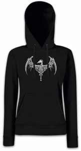 CELTIC DRAGON III Damen Hoodie Kapuzenpullover Sign keltischer Drache Kelten - Picture 1 of 1