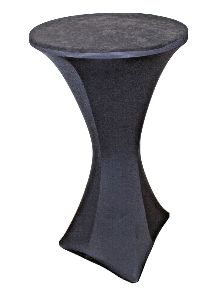 Cubierta negra elástica modo con efecto gamuza negra superior 60 cm Ø x 105 cm  Foto 1 de 1