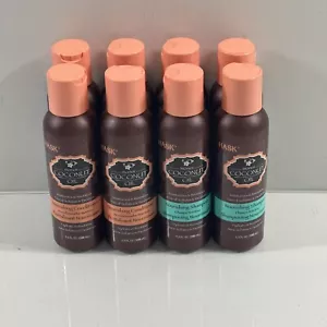Paquete de 8 champúes y acondicionadores nutritivos Hask Monoi de aceite de coco de 3,3 oz cada uno - Imagen 1 de 5