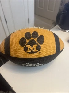 Vintage Game Master Missouri Tigers MIZZOU Paw Print Logo Mini Rubber Football - Picture 1 of 24