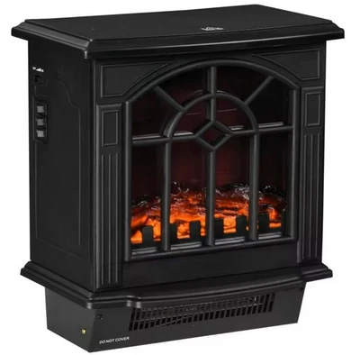 Caminetto Elettrico 1000/2000W LED Effetto Fiamma Termostato Casa - Image 1 of 4