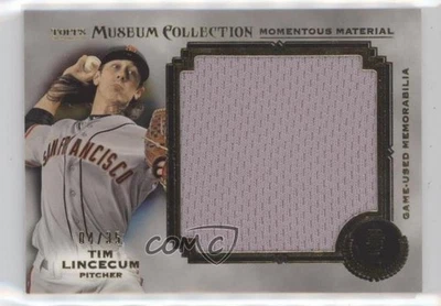 2013 Museum Collection Momentous Material Jumbo Relics Gold /35 Tim Lincecum - Image 1 of 2