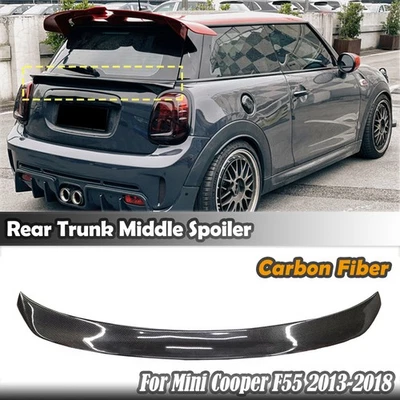 Car Rear Trunk Middle Spoiler Wing Kit For Mini Cooper F55 2013-2018 2014 2015 - Image 1 of 4