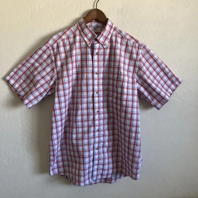 Camisa Wrangler L Para Hombres A Cuadros Manga Corta Abotonada Informal Colorida DEFECTUOSA Foto 1 de 4