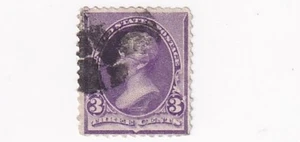 1890 STAMP US SCOTT 221 "JACKSON" 3 CENT USED FANCY CANCEL - G - Picture 1 of 1