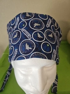 MINNESOTA TIMBERWOLVES Handmade SURGICAL SCRUB CAPS - Picture 1 of 3