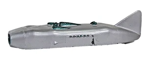 Dinky Toys No.23m/23s/222 Thunderbolt Streamlined Racing Car Silver-Green Trim. - Picture 1 of 10