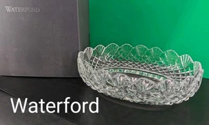 WATERFORD Cut Crystal Master Cutter CENTERPIECE Oval BOWL 11" x 7" BOX - SIGNED - Picture 1 of 15