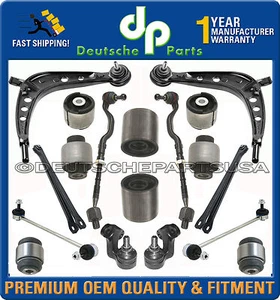 FRONT REAR CONTROL TRAILING ARMS TIE ROD RODS BALL JOINT BUSHING KIT for BMW E46 - Picture 1 of 1