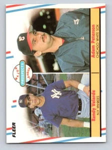 1988 Fleer Glossy - novato #646 Randy Velarde/Adam Peterson MLP, radiocontrol - Imagen 1 de 2
