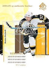 2004-05 SP Authentic Boston Bruins Hockey Card #9 Patrice Bergeron