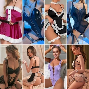 Set Sexy Cosplay Lingerie Maid Bunny Girl Uniform Costume Dress Gift Party Role - Picture 1 of 64