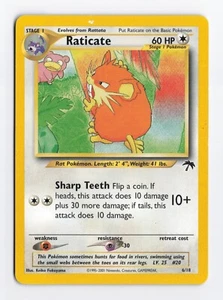Tarjeta Pokémon Raticate 6/18 Regular Islas del Sur WOTC Juego de cartas coleccionables MP - Imagen 1 de 2