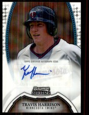 2011 Bowman Sterling Prospect Autographs Travis Harrison Auto Minnesota Twins
