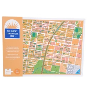 The Great Yarraville Map Jigsaw Puzzle (Melbourne Suburb) 1000 Pieces 19.25″x28″ - Picture 1 of 8