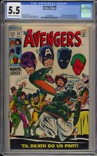 AVENGERS #60 - CGC 5.5 - MARRIAGE OF WASP AND YELLOWJACKET - X-MEN - FF