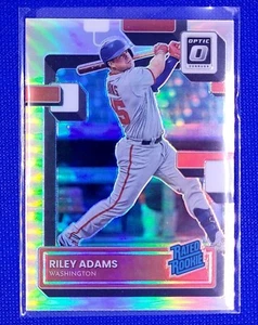 2022 Donruss Optic Riley Adams Rated Rookie Silver Prizm #75 Nationals ⚾️ - Picture 1 of 2