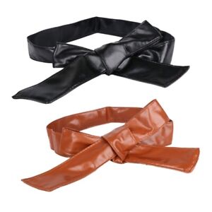 Stylish Coat Belt Replacement Women Belt Solid Color Women PU Leather Waist Belt