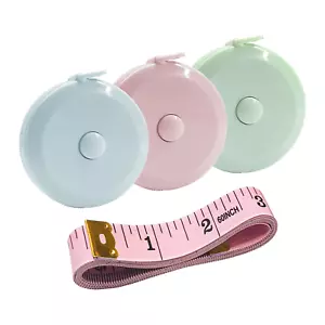 3 Pack Tape Measure Measuring Tape for Body Fabric Sewing Tailor Cloth Knitting - Picture 1 of 12