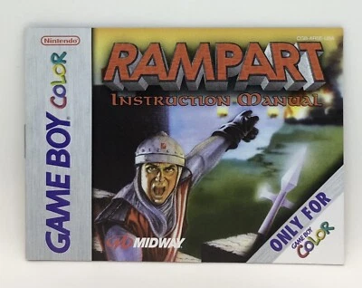 Rampart (Instruction Booklet/Manual Only) Game Boy Color Nintendo Original Gameb - Image 1 of 2