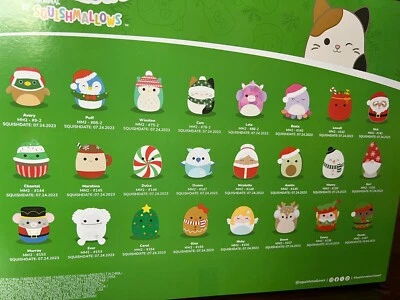Select Your Favorite Squishmallows from 2024 Micromallow Holiday Advent Calendar - Image 1 of 3