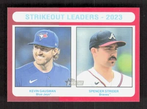 2024 TOPPS HERITAGE 312 Líderes ponchadores Strider FRONTERA ROJA Objetivo exclusivo - Imagen 1 de 2