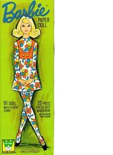 VINTAGE UNCUT 1971 BARBIE PAPER DOLLS~BOXED SET~#1 REPRODUCTION~NOSTALGIC~PRETTY